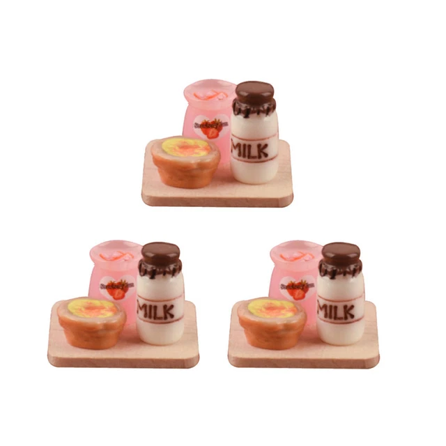 3 Pcs Gefälschte Lebensmittel Dekoration Puppe Lebensmittel Spielzeug