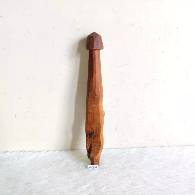 Vintage Old Handcrafted Wooden Wall Hook Hanger Rare Decorative Collectible W306