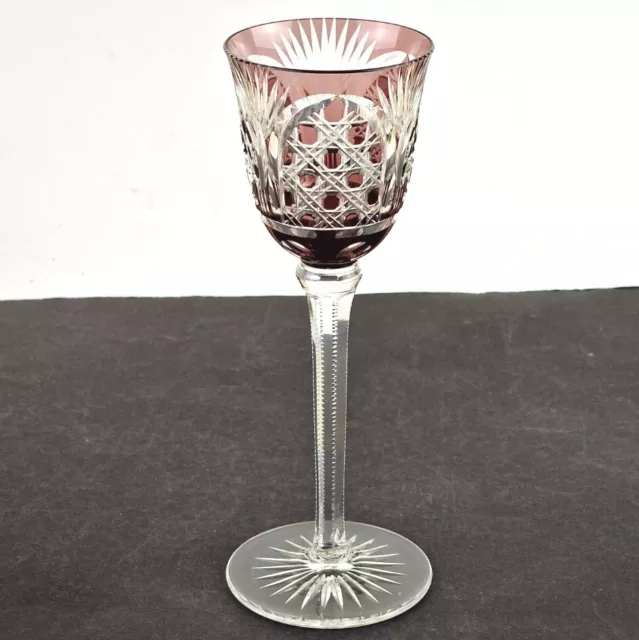 Vino Stängelglas Cristallo Vetro Sovrapposizione Tagliati a Mano Baccarat A 1900