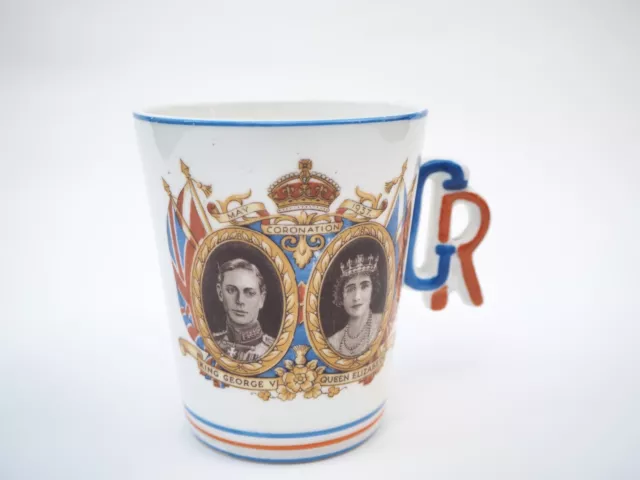 Vintage 1937 King George VI Coronation Commemorative Mug. Fine China Collectible