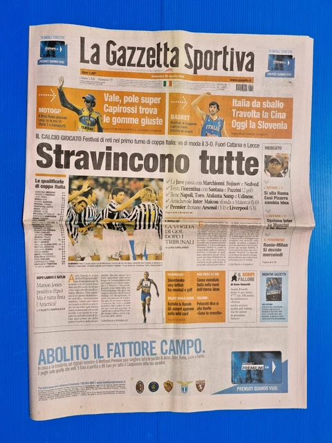 Gazzetta Dello Sport - 18 Août 1972 - Monzon / Juventus - Original