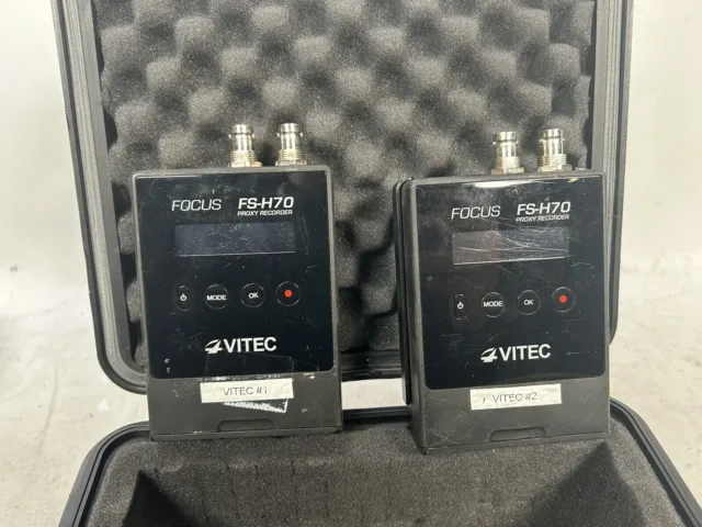 VITEC Focus FS-H70 Portable Proxy Recorder with SDI Input JOB LOT OF 2