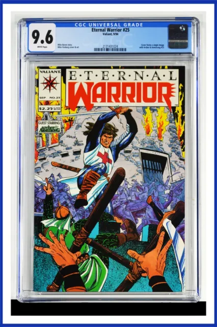 Eternal Warrior #25 CGC Graded 9.6 Valiant September 1994 White Pages Comic Book