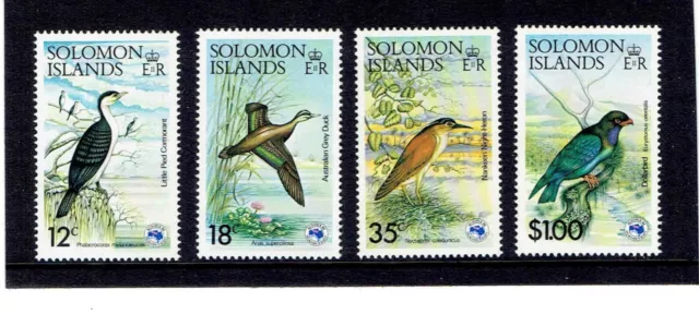 Solomon Islands 1984. Birds. Set of 4, SG533-536 UnMounted Mint