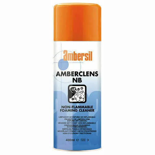 Pack of 3 Ambersil 400ml Amberclens Aerosol Anti-Static Foaming Cleaner 31592