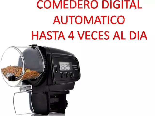 COMEDERO DIGITAL AUTOMATICO alimentador comida peces tortugas Acuario Pecera