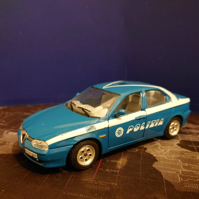 Alfa Romeo Giulietta Rally 1977 – Bburago 1/43 – Modèle Blanc Métal – Vintage Italie – Boîte D'origine