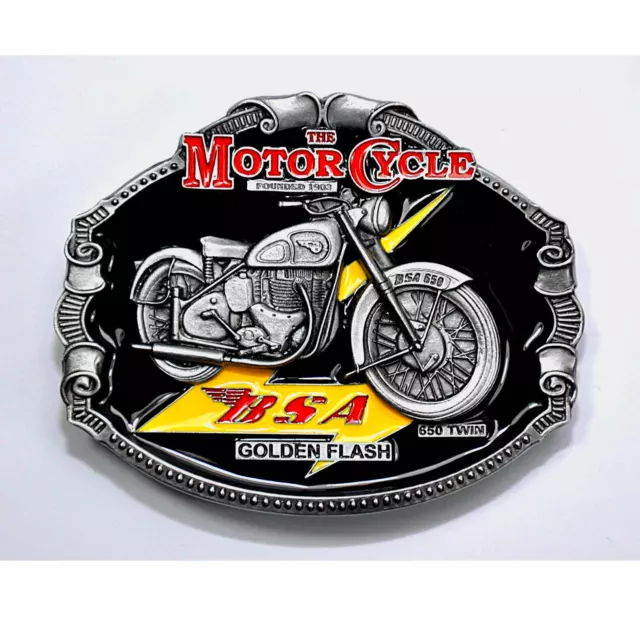 BSA Motorcycle Belt Buckle Vintage Oldtimer Motorrad Bike Gürtelschnalle *056