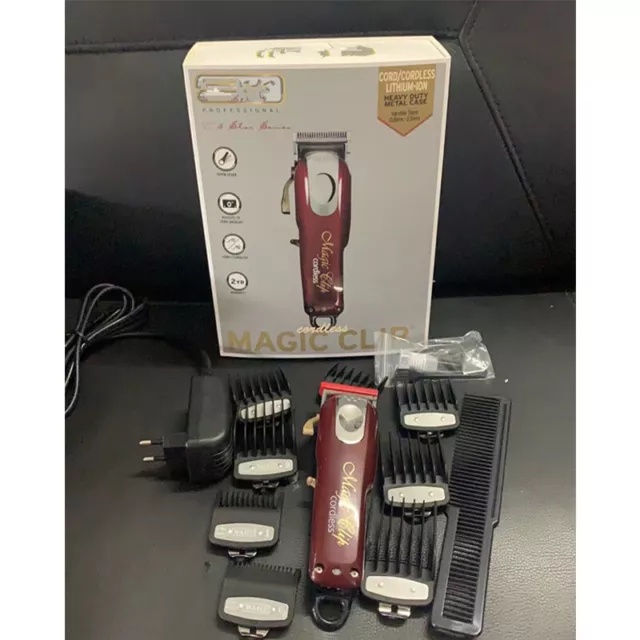 Wahl Professional 8148 5-Star Series Cordless Magic Clip Cord Clipper + 8 Guards