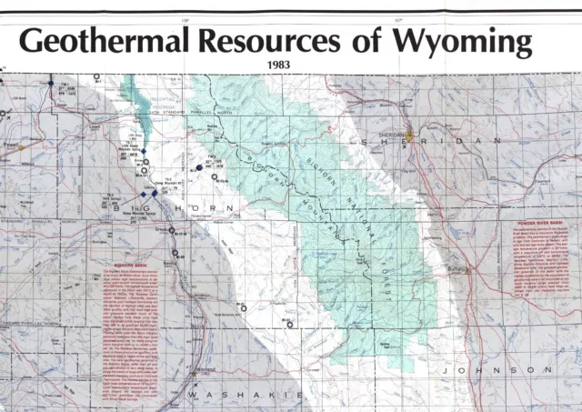 Geothermal Resources of Wyoming Map