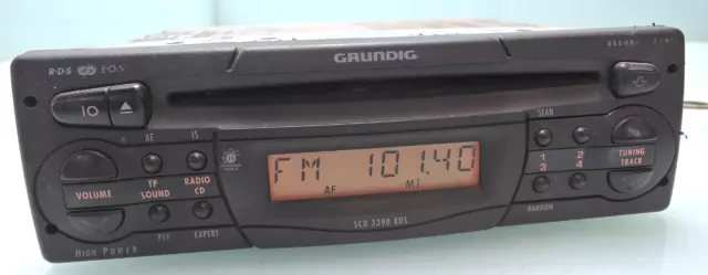 Grundig Scd 3390 Rds / Radio Auto Kfz Autoradio (M762)