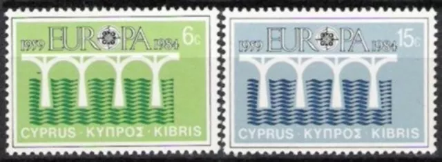 Zypern Nr.611/12 ** Europa, Cept 1984, postfrisch