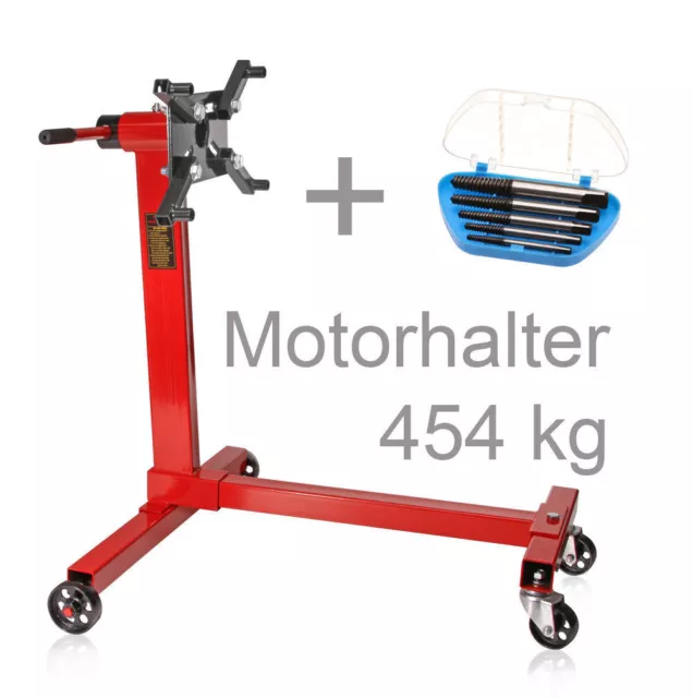 Support de moteur en acier sur roulettes 454 KG + 5 extracteur de vis