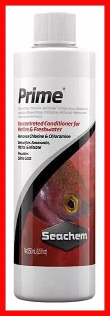 Seachem Prime Aquarium 250 ml Conditioner Fish Tank Toxics Remover Water Fresh