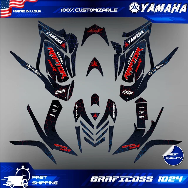 2012 Raptor Graphics YAMAHA RAPTOR 700 Graphics kit 2006-2012 atv decals stickers $233.70 ...