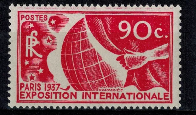 France timbre Exposition Internationale de Paris N° 326 Neuf ** MNH
