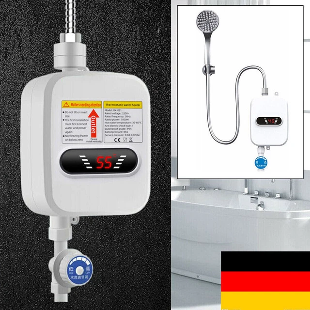 Durchlauferhitzer 5.5KW - Tankloser Wassererhitzer Mit Touch Display | Für Küche Und Bad