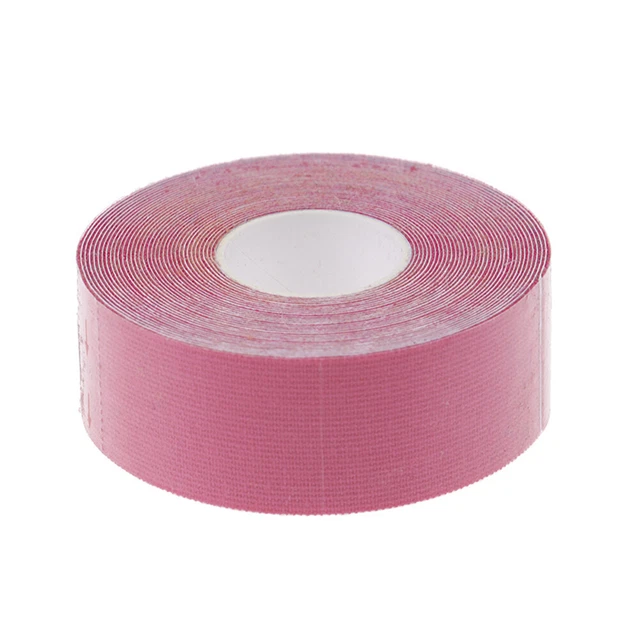 Cinta de kinesiología facial belleza levantamiento de arrugas rollo de cinta reductora (rosa)