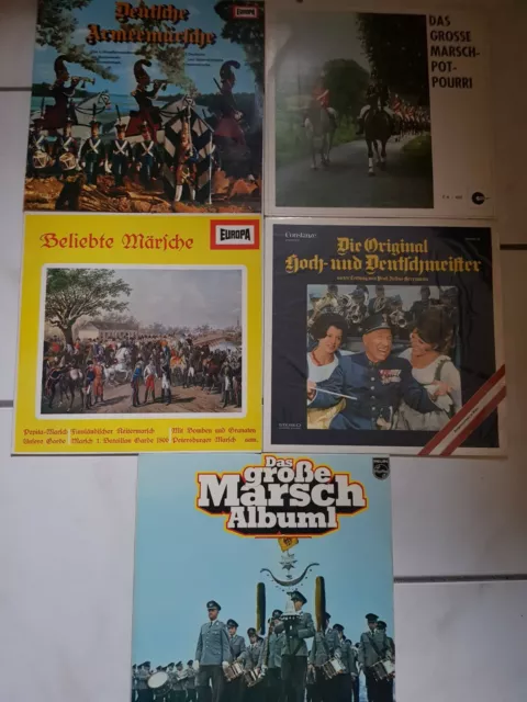 Das große Marsch-Potpourri u.a. 4-LP  + 2-LP Venyl Schallplatten NEAR MINT