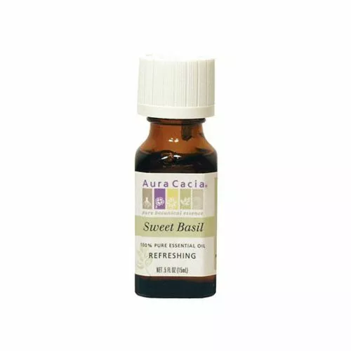 Huile Essentielle Basilic (Ocimum Basilcum) 0.5 Fl OZ Par Aura Cacia