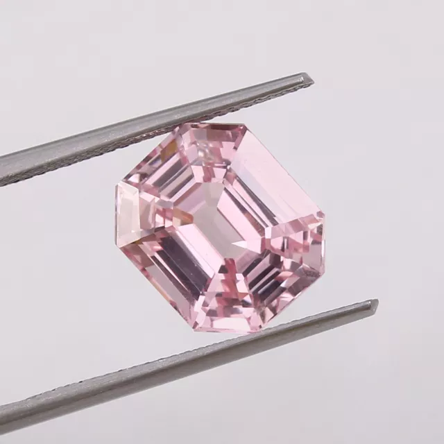 Naturel sans Défaut Rose Couleur Morganite Desseré Radiant Coupe Gemme 10x8 MM