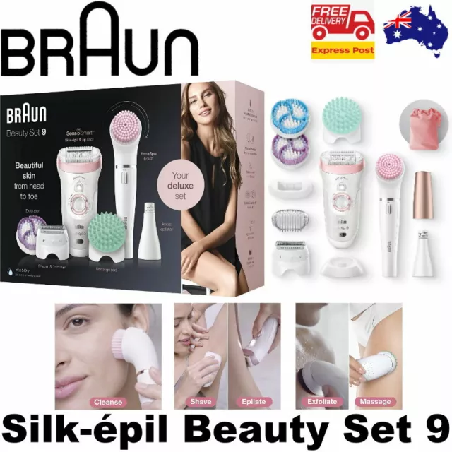 Braun Silk-épil Beauty Set 9 for Women Face, Body & Leg Wet & Dry Epilator Shave