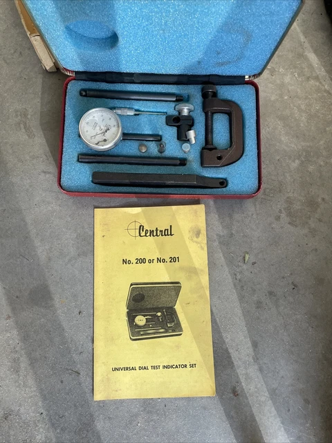 Central Tools Universal Dial Test Indicator Set, Indicator # 200, Case