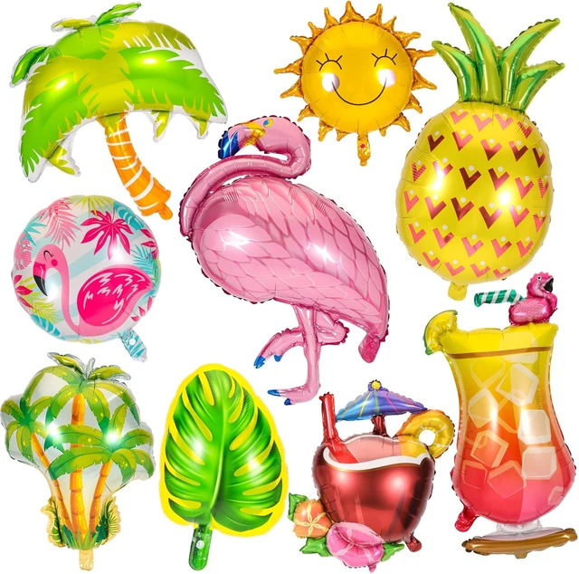 9 Stück Wassermelone Folienballons – Sommer-Frucht-Ballons Für Party-Deko, Strand, Kindergeburtstag