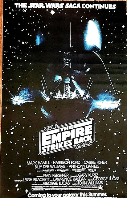 1983 Star Wars Original Vintage RARE FIND Poster Empire Strikes Back   22" x 34"