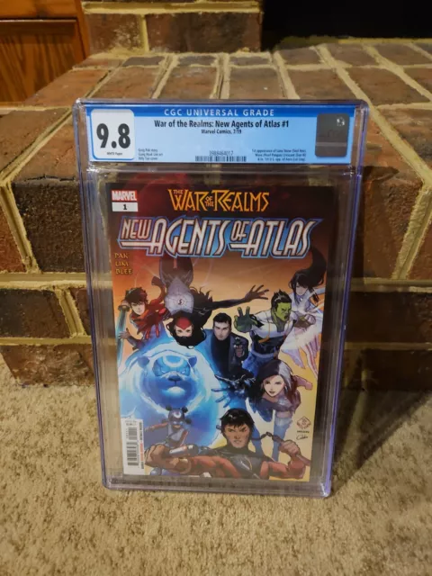 WAR of the REALMS: AGENTS of ATLAS #1 CGC 9.8 1st/app Aero,Wave,LUNA SNOW 🔑