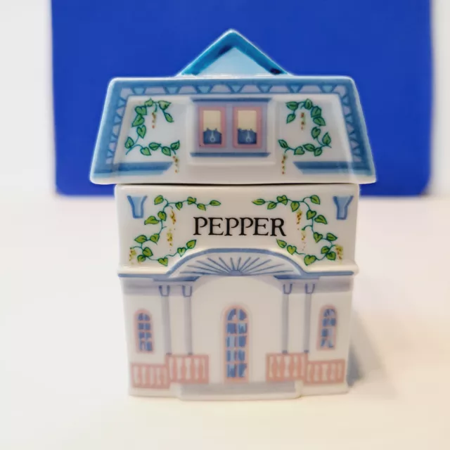 1989 Lenox Spice Village Fine Porcelain PEPPER  House Jar