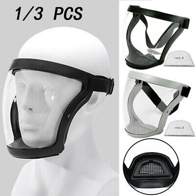 Anti-fog Shield Safety Full Face Super Protective Mask Transparent Head Cover US