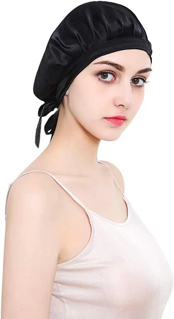 HINATAA Cuffia da notte in 100% seta di gelso, cuffia donna per la...