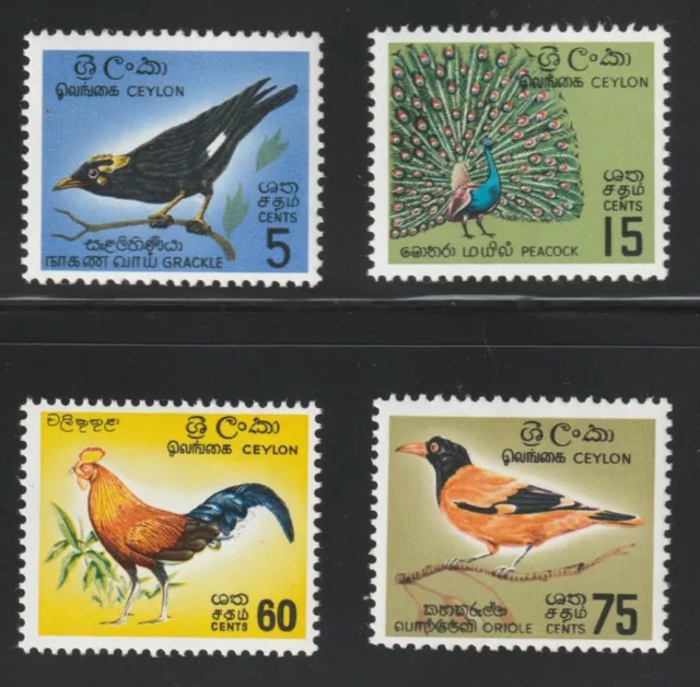 Ceylon(Sri Lanka)    1964    Sc # 374-78(4val.)    Birds    MNH    OG