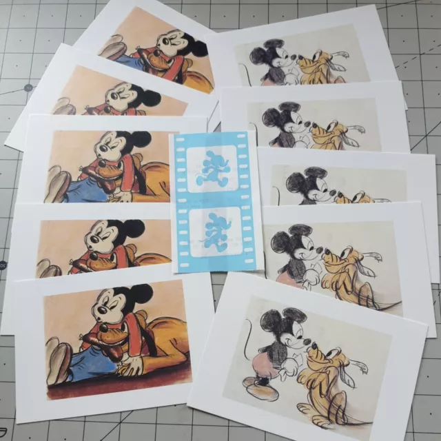 10x Disney Postcards Archive Collection 1990s Inc Original Receipt