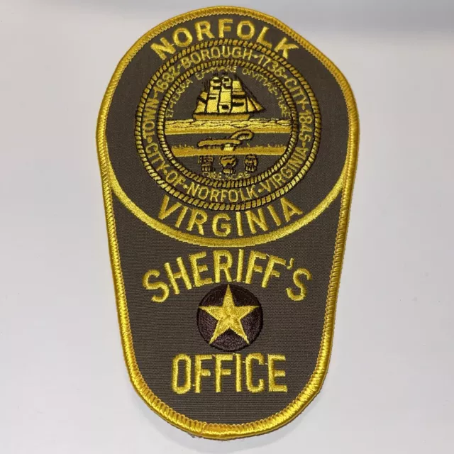 Norfolk Sheriff's Office (Virginia) 3rd Issue Shoulder Patch OBSOLETE