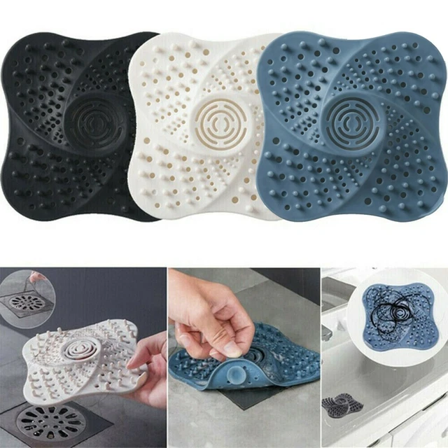 SHOWER BATH HAIR Trap Plug Hole Waste Catcher Stopper Floor Drain Sink ...