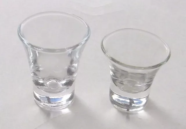 2 Mormon Vintage 1911 - 1950 Glass Sacrament Cups  Utah Salt Lake City