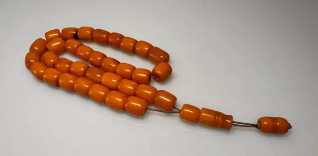 45 Grams Antique Bakelite Rosary Prayer Beads.