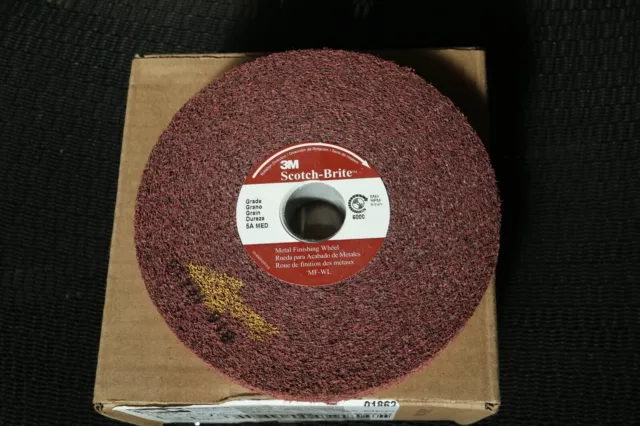 3M Scotch-Brite 6” x 1” x 1”  Metal Finishing Wheel 5A Medium Aluminum Oxide
