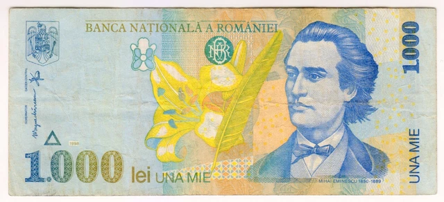1998 Romania 1000 Lei 2163157 Paper Money Banknotes Currency