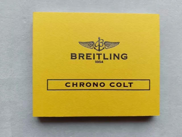 BREITLING CHRONO COLT Watch Instruction Booklet Guide $61.62 - PicClick