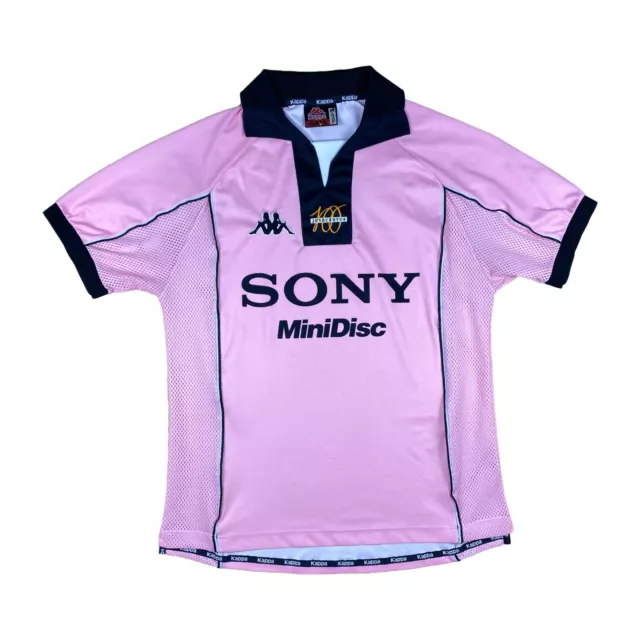 Juventus 1997-98 100 Jahre Trikot "M" Kappa "SONY" Centenario shirt maglia Pink