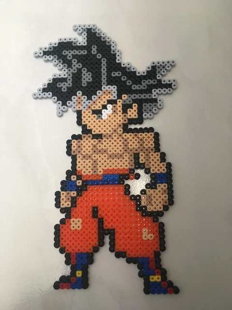 PIXEL ART / Perles A Repasser Dragon Ball Goku Mega Ultra Instinct EUR ...