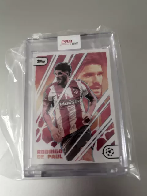 Topps Project 22 - Karte 112 - Rodrigo De Paul entworfen von John Guydol Atletico