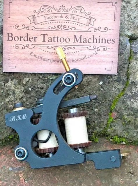 "Cut-Back Liner" Border Tattoo Machine,Custom Iron Frame Custom 8 Layer 32Mm Coi