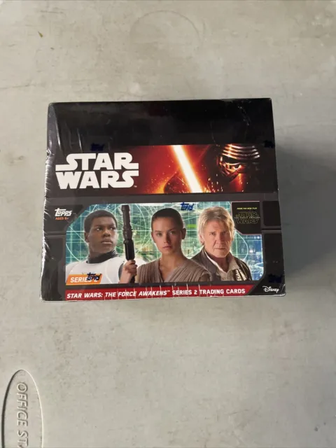 Star Wars Series 2 The Force Awakens Trading Card RETAIL Box [24 Packs] Sealed