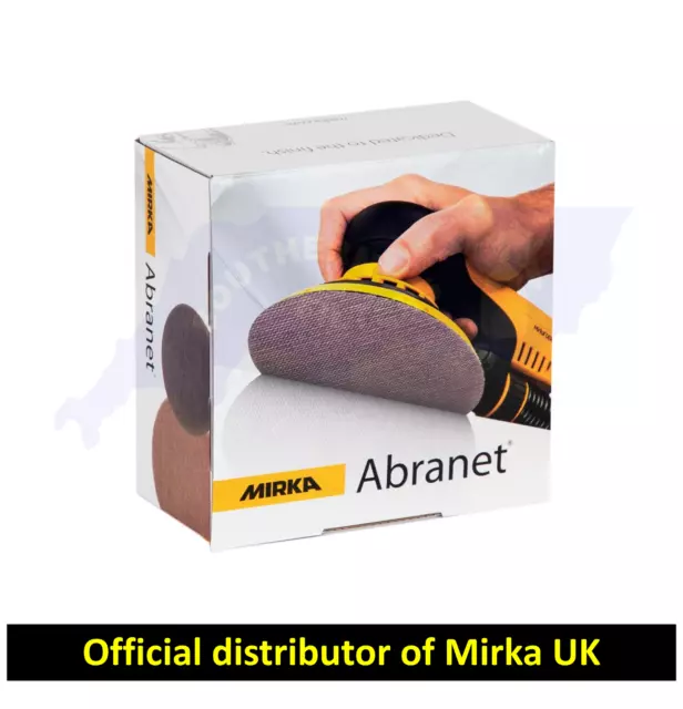 Mirka Abranet 125mm Sanding Discs - Packs 5/10/25/50- All Grits from P80 to P400