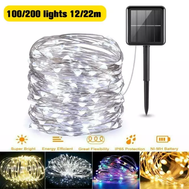 100-200 LED Mini LED-Corda Filo Rame Luci Fatate A Batteria Con Telecomando-