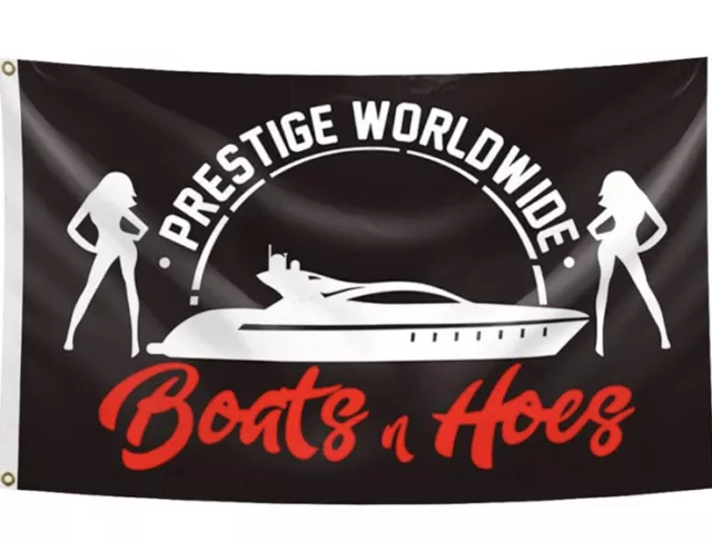 Prestige Worldwide Flag Boats and Hoes Banner 3’x5’ Poster Step Brothers Movie